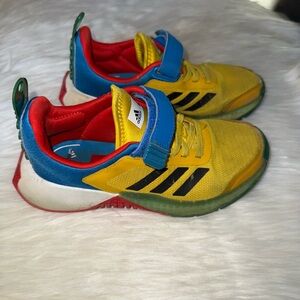 Adidas Kids Sneakers in Yellow, Blue, and Red